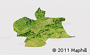 Satellite Panoramic Map of Bobai, cropped outside