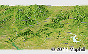 Satellite Panoramic Map of Bobai