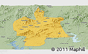 Savanna Style Panoramic Map of Bobai
