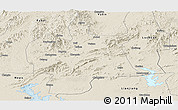 Shaded Relief Panoramic Map of Bobai