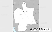 Gray Simple Map of Bobai