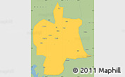 Savanna Style Simple Map of Bobai