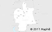 Silver Style Simple Map of Bobai