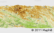 Physical Panoramic Map of Bose