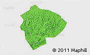 Political 3D Map of Cenxi, cropped outside