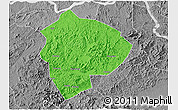 Political 3D Map of Cenxi, desaturated