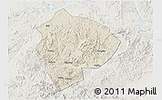 Shaded Relief 3D Map of Cenxi, lighten