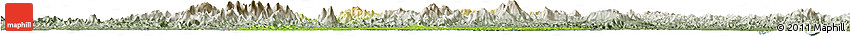 Physical Horizon Map of Cenxi, semi-desaturated