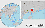 Gray Location Map of Cenxi