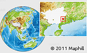 Physical Location Map of Cenxi, highlighted parent region