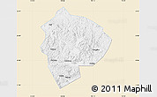 Classic Style Map of Cenxi, single color outside