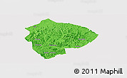Political Panoramic Map of Cenxi, cropped outside