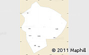 Classic Style Simple Map of Cenxi, single color outside