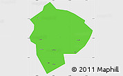 Political Simple Map of Cenxi, single color outside