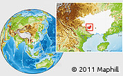 Physical Location Map of Daxin, highlighted parent region