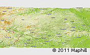 Physical Panoramic Map of Daxin