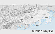 Silver Style 3D Map of Fangcheng