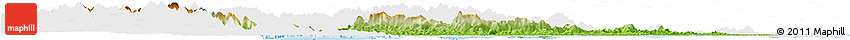 Physical Horizon Map of Fangcheng, single color outside