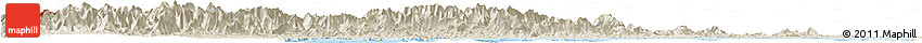 Shaded Relief Horizon Map of Fangcheng