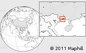 Blank Location Map of Fangcheng, highlighted country