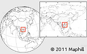 Blank Location Map of Fangcheng, highlighted parent region, within the entire country