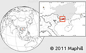 Blank Location Map of Fangcheng, highlighted parent region