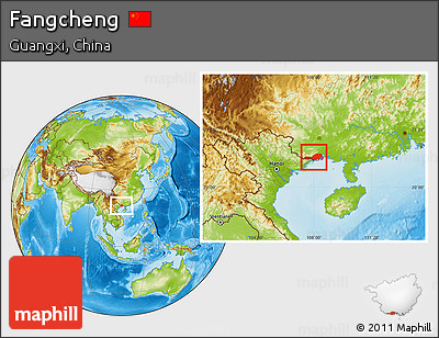 Physical Location Map of Fangcheng