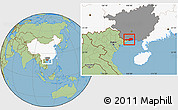 Savanna Style Location Map of Fangcheng, highlighted country, highlighted parent region