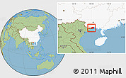 Savanna Style Location Map of Fangcheng, highlighted country