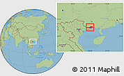 Savanna Style Location Map of Fangcheng
