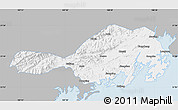 Gray Map of Fangcheng, single color outside