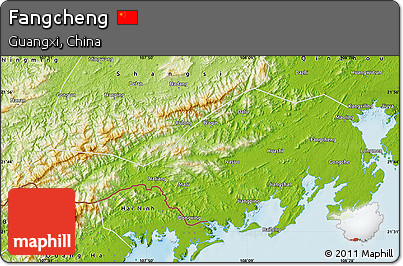 Physical Map of Fangcheng