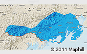 Political Map of Fangcheng, shaded relief outside