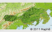 Satellite Map of Fangcheng, physical outside