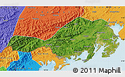 Satellite Map of Fangcheng, political outside