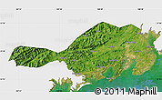 Satellite Map of Fangcheng, single color outside