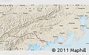 Shaded Relief Map of Fangcheng