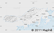 Silver Style Map of Fangcheng, single color outside