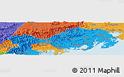 Political Panoramic Map of Fangcheng