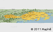 Savanna Style Panoramic Map of Fangcheng