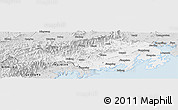 Silver Style Panoramic Map of Fangcheng