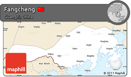 Classic Style Simple Map of Fangcheng