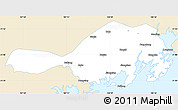 Classic Style Simple Map of Fangcheng, single color outside