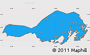 Political Simple Map of Fangcheng, cropped outside
