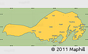 Savanna Style Simple Map of Fangcheng, cropped outside