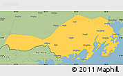Savanna Style Simple Map of Fangcheng