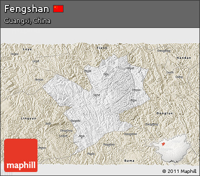 Classic Style 3D Map of Fengshan