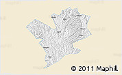 Classic Style 3D Map of Fengshan, single color outside