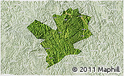 Satellite 3D Map of Fengshan, lighten