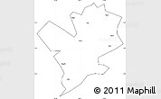 Blank Simple Map of Fengshan, cropped outside